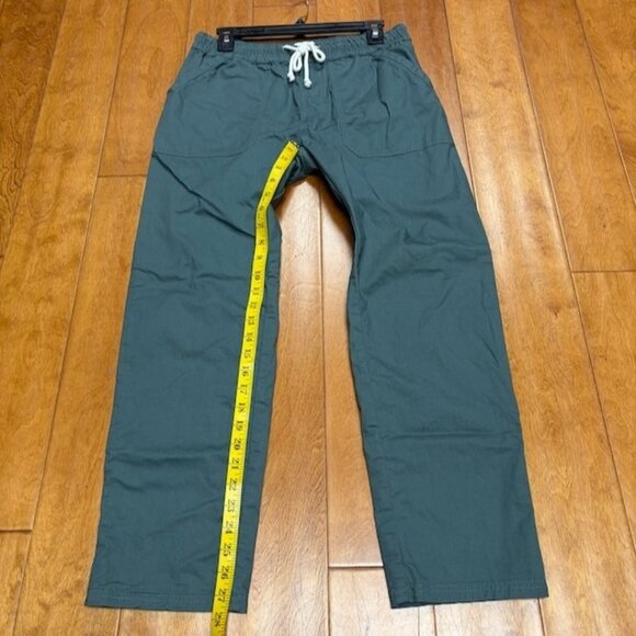 Pact Womens Organic Daily Twill Drawstring Pull On Utility Pants Size M Green - Picture 8 of 13